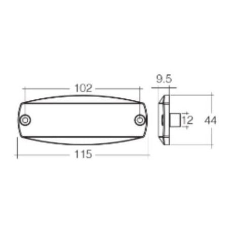 MDL17 9-33V LED RED REAR END